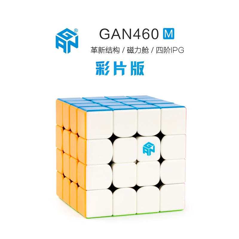 GAN 460M Magic Cube GAN460 M Magnetic4×4 Professional Speed Puzzle 4x4 4x4x4 Children Fidget Toy Magnet Competition Cubo Magico GAN 460M Magic Cube GAN460 M Magnetic4×4 Professional Speed Puzzle 4x4 4x4x4 Children Fidget Toy Magnet Competition Cubo Magico